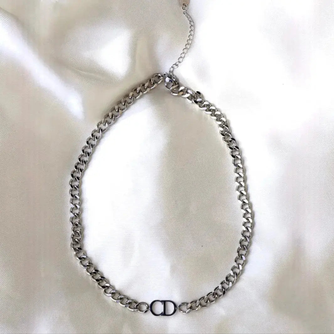 DIOR CD Icon Chain Link Choker Necklace – Reluxe Vintage
