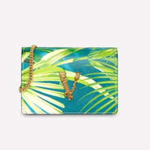 Load image into Gallery viewer, Reluxe Vintage Versace Mini Virtus Jungle Print Chain Clutch