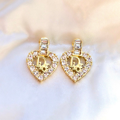 Louis Vuitton 18k Yellow Gold Creoles Monogram Pearl Earrings // Pre-Owned  - Luxury Designer Jewelry - Touch of Modern