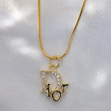 Load image into Gallery viewer, Dainty Dior Crystal Pendant Necklace
