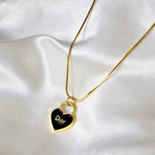 Load image into Gallery viewer, Dior Heart Pendant Necklace Reluxe Vintage
