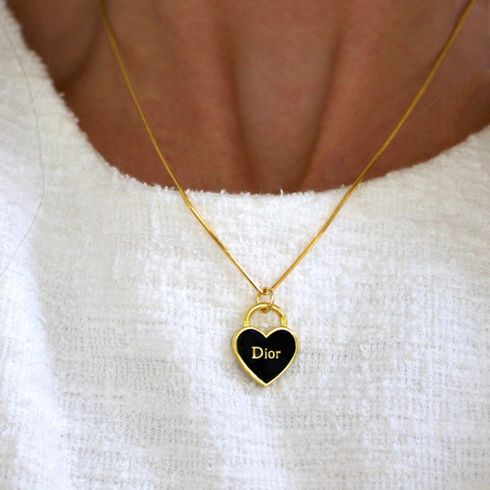 Dior Heart Pendant Necklace Reluxe Vintage