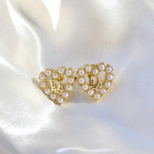 Load image into Gallery viewer, dior stud earrings gold

