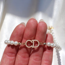Load image into Gallery viewer, Dior CD Pearl Choker Pendant NEcklace
