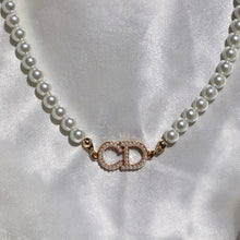 Load image into Gallery viewer, Dior CD Pearl Necklace Reluxe Vintage
