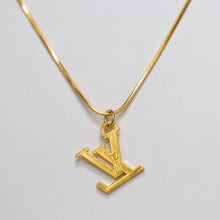 Load image into Gallery viewer, LV Logo Necklace Reluxe Vintage
