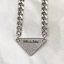 Load image into Gallery viewer, Prada Crystal Tag Necklace
