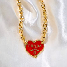 Load image into Gallery viewer, Prada Red Heart Necklace
