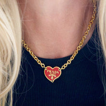 Load image into Gallery viewer, Prada Red Heart Necklace
