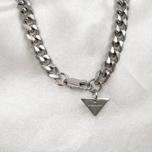 Load image into Gallery viewer, Prada Crystal Tag Necklace
