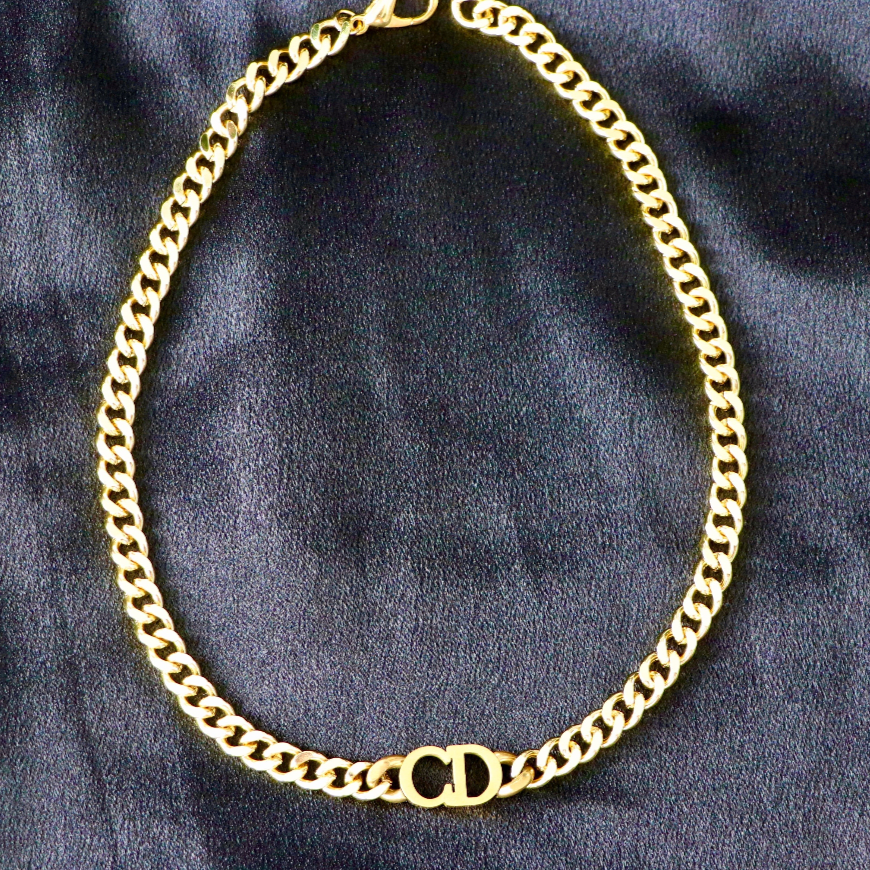 Christian Gold Choker Necklace – Reluxe Vintage