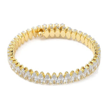 Load image into Gallery viewer, Reluxe Vintage Gold Crystal Bling Bracelet

