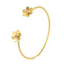 Load image into Gallery viewer, Reluxe Vintage Gold Flower Cuff Bracelet
