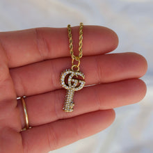 Load image into Gallery viewer, Reluxe Vintage Gucci Gold GG Key Necklace
