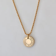 Reluxe Vintage Hermes Gold Button Necklace