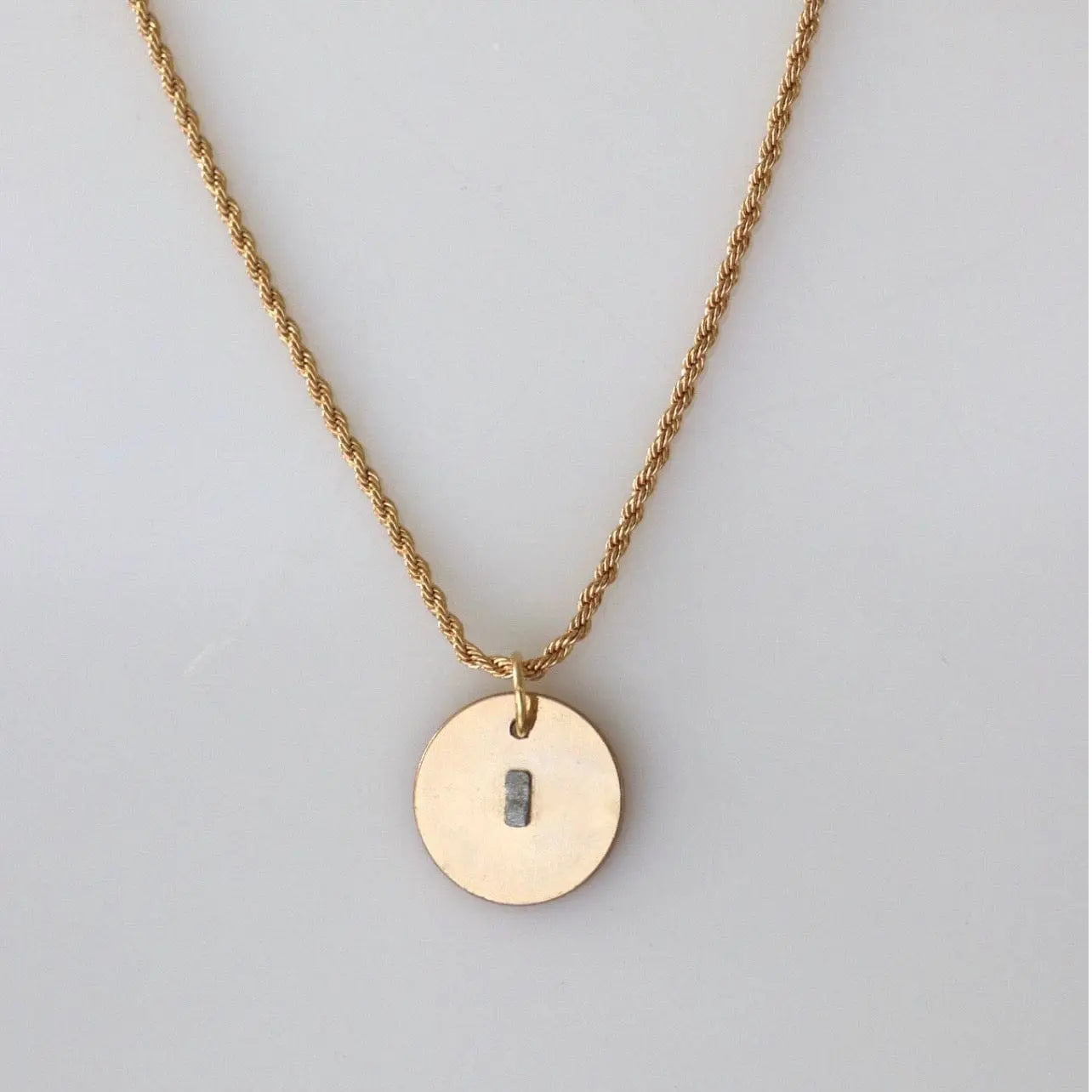 Hermes Gold Button Necklace - Reluxe Vintage