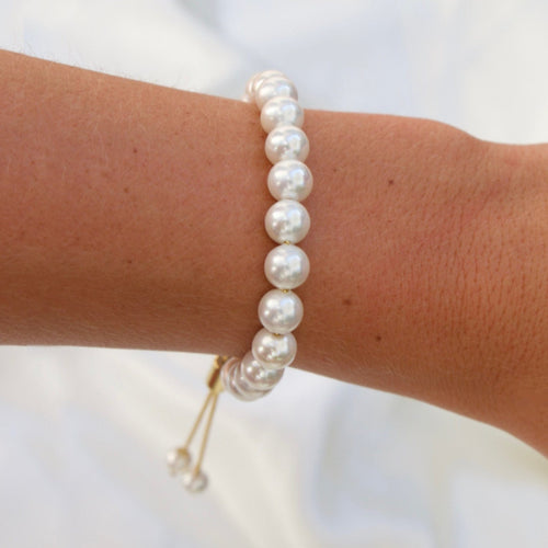 Reluxe Vintage Pearl Slider Bracelet