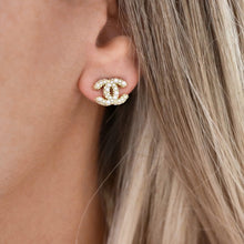 Load image into Gallery viewer, Chanel Mini CC Pearl Earrings
