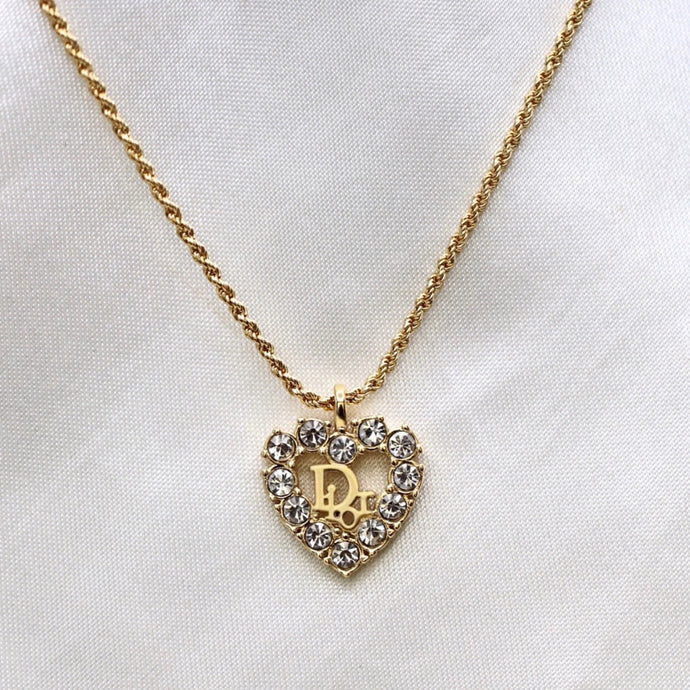 Dior Heart Necklace Reluxe Vintage