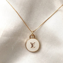Load image into Gallery viewer, White LV Charm Necklace
