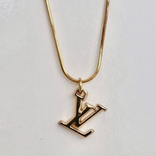 LV Logo Necklace - Reluxe Vintage