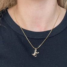 Load image into Gallery viewer, LV Logo Necklace - Reluxe Vintage
