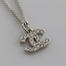 Load image into Gallery viewer, Silver Mini CC Necklace Reluxe Vintage
