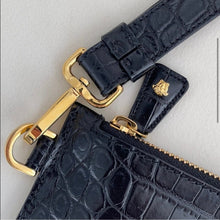 Load image into Gallery viewer, Versace La Medusa Croc Embossed Pouch - Reluxe Vintage
