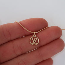 Load image into Gallery viewer, Dainty LV Pendant Necklace
