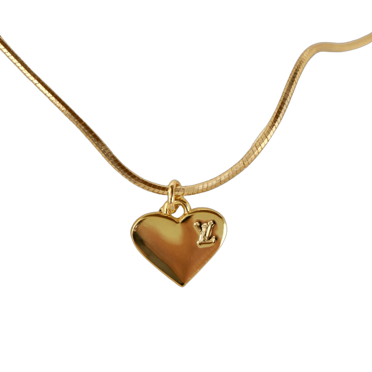 The LV Heart Necklace in White – TOKA B