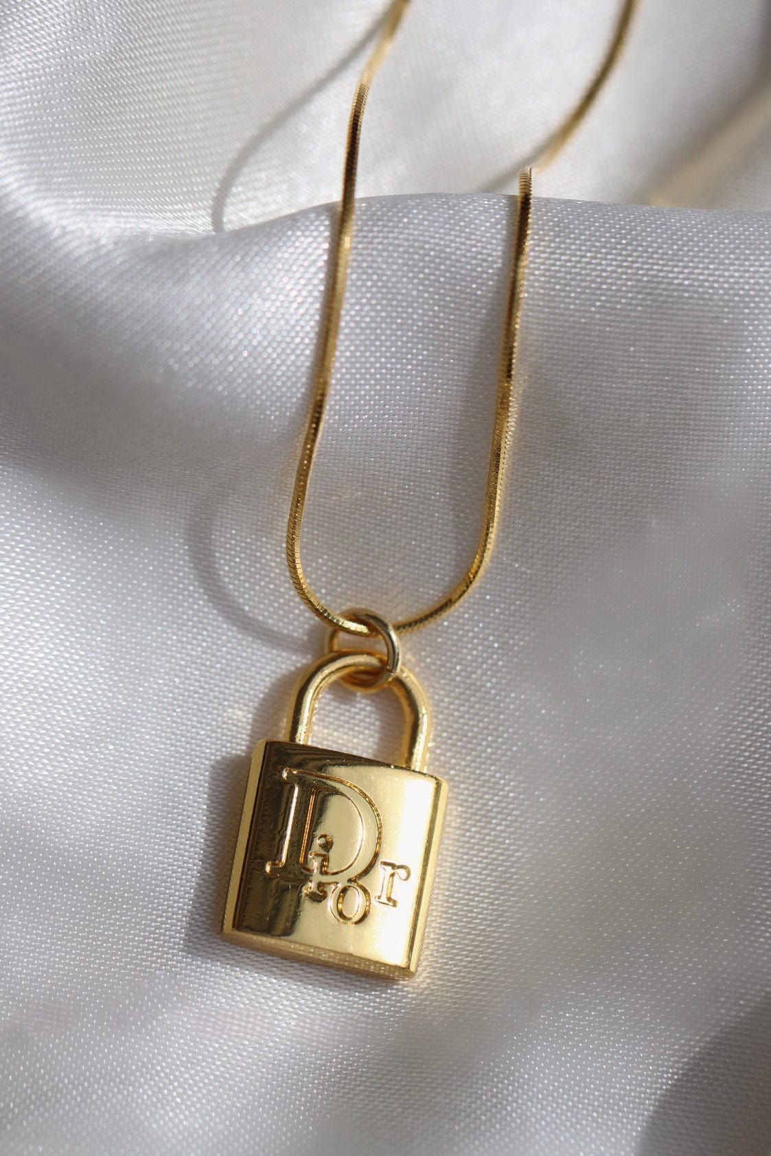 Dior lock necklace  eBay