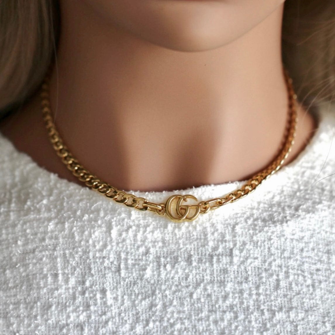 Gucci GG Gold Choker Necklace – Reluxe Vintage