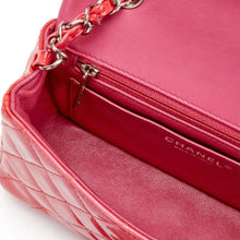 Load image into Gallery viewer, Pink Quilted Patent Leather Mini Flap Bag Silver Hardware - Reluxe Vintage
