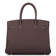 Load image into Gallery viewer, Hermès Chocolate Birkin 30cm of Togo Leather with Palladium Hardware - Reluxe Vintage
