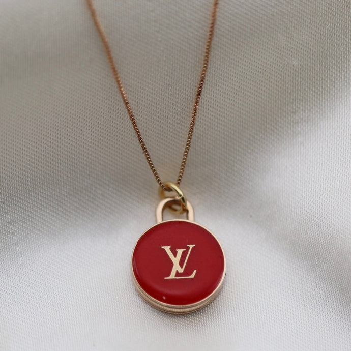 lv charm necklace