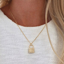 Load image into Gallery viewer, DIOR Padlock Pendant Necklace
