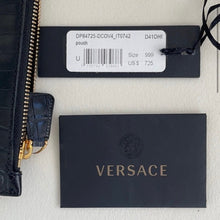 Load image into Gallery viewer, Versace La Medusa Croc Embossed Pouch - Reluxe Vintage
