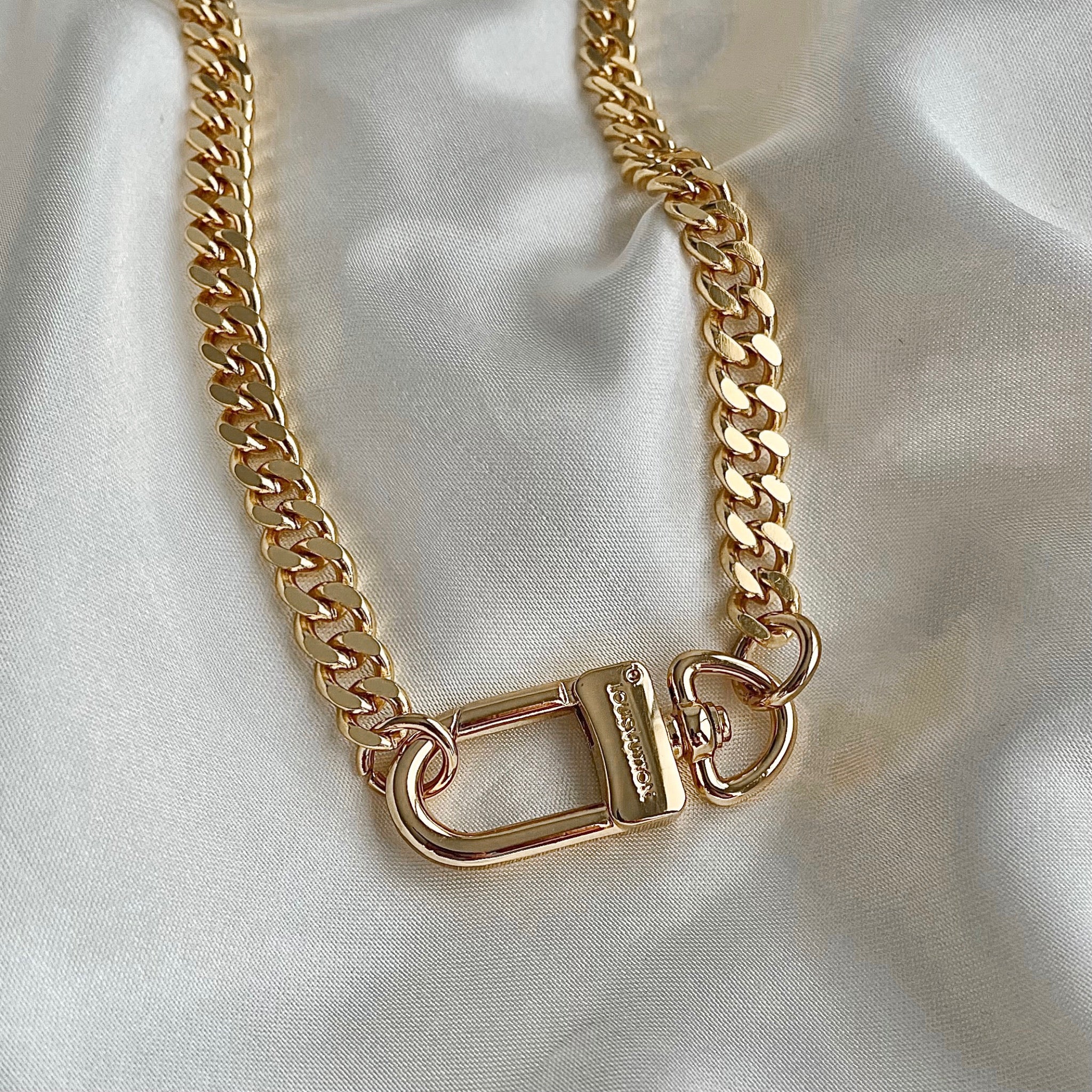 Repurposed Louis Vuitton Key Clasp Mixed Metals Bracelet – DesignerJewelryCo
