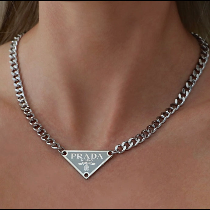 Milano Argent Tag Necklace
