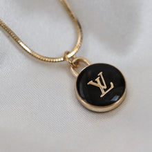 Load image into Gallery viewer, Side view of our Louis Charm Necklace
