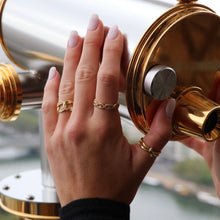 Load image into Gallery viewer, Reluxe Vintage Anchor Chain Ring
