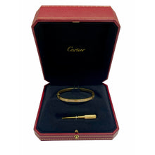 Load image into Gallery viewer, Reluxe Vintage Cartier 18k Yellow Gold Pavé Diamond Love Bracelet
