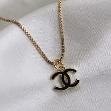 Load image into Gallery viewer, Reluxe Vintage CC pendant / Box Chain Cupid Necklace
