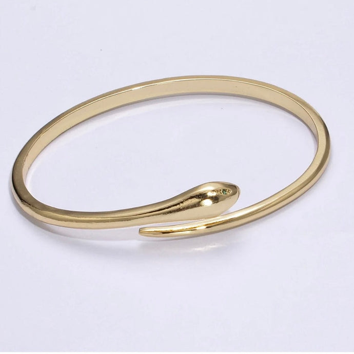 Reluxe Vintage Dainty Snake Cuff Bracelet