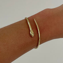Load image into Gallery viewer, Reluxe Vintage Dainty Snake Cuff Bracelet
