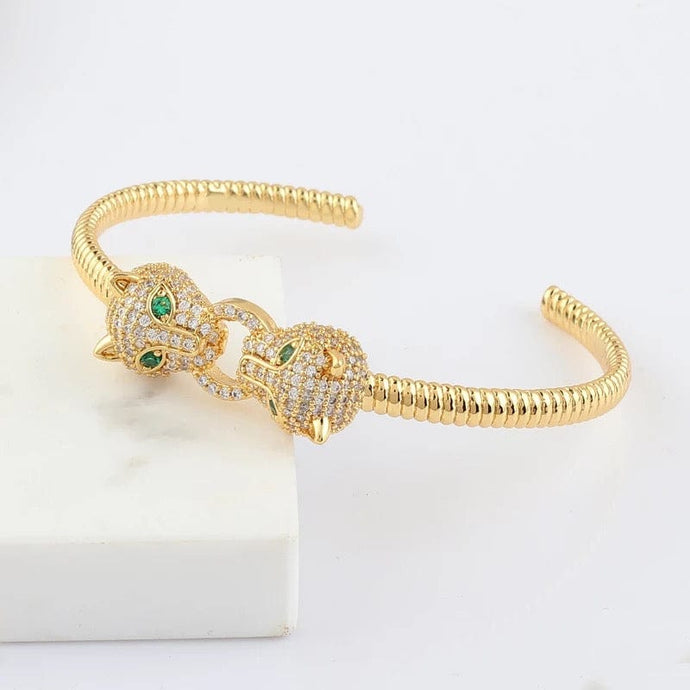 Reluxe Vintage Dual Panthere Bracelet