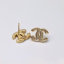Load image into Gallery viewer, Reluxe Vintage Earrings Crystal CC Studs
