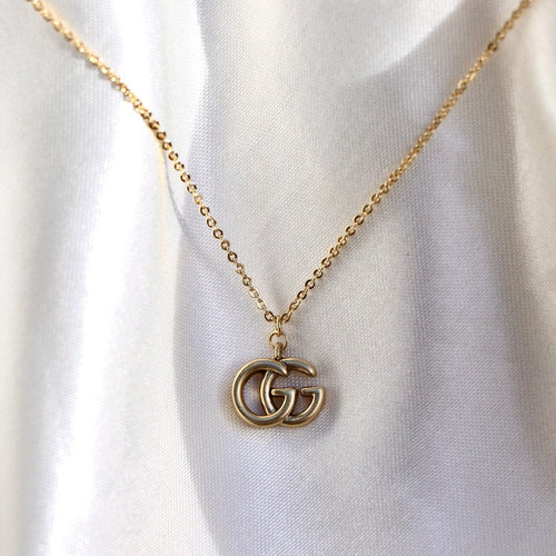 Reluxe Vintage GG Pendant Necklace