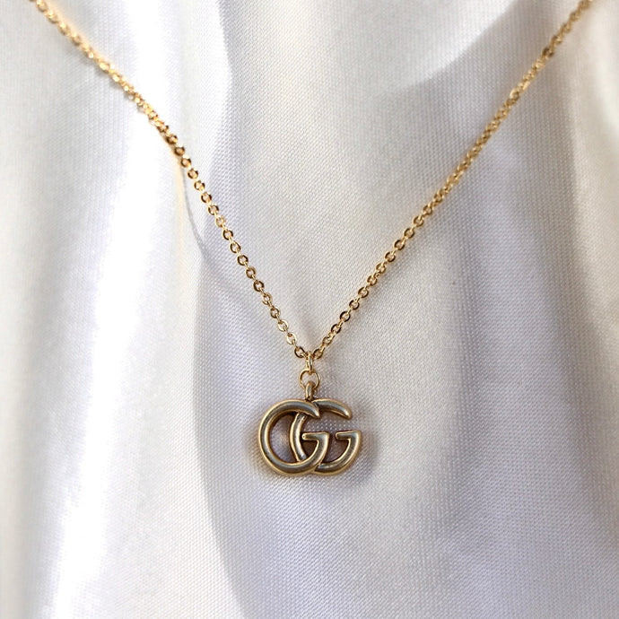 Reluxe Vintage GG Pendant Necklace