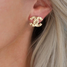 Load image into Gallery viewer, Reluxe Vintage Gold Button Studs
